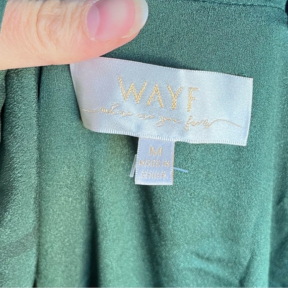 Wayf The Angelina Green Wrap Maxi Gown - Picture 8 of 8